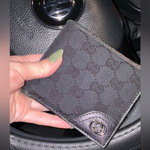 Men’s Gucci Wallet  Black Canvas